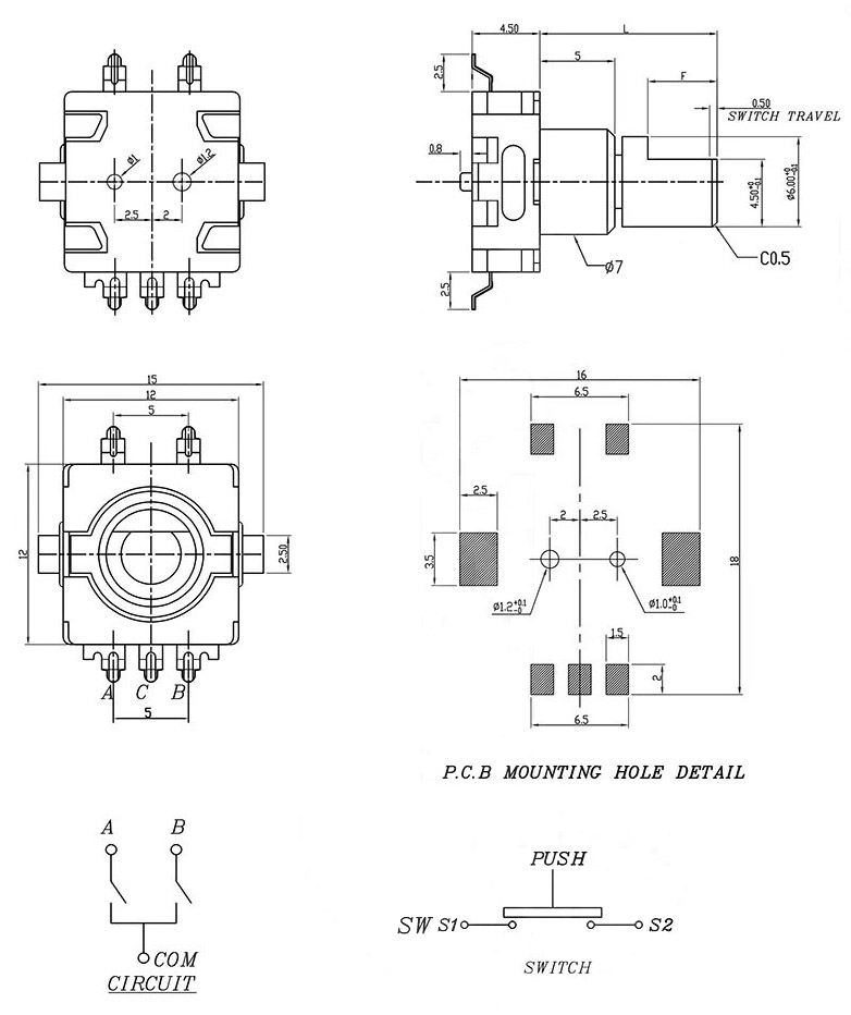 EC1101SET - енкодер інкрементальний 15(30)-360°